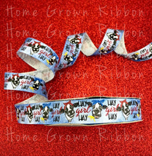 Load image into Gallery viewer, Cow Hay Girl Hay Ribbon USDR 7/8 Inch