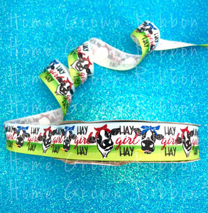 Cow Hay Girl Hay Ribbon USDR 7/8 Inch