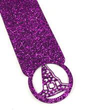 Load image into Gallery viewer, Witch Hat Halloween Cut Out - Purple Chunky Glitter