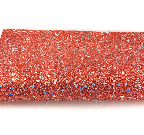 Chunky Glitter Sheet - Red Holographic