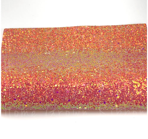 Chunky Glitter Sheet - Passion Fruit Holographic