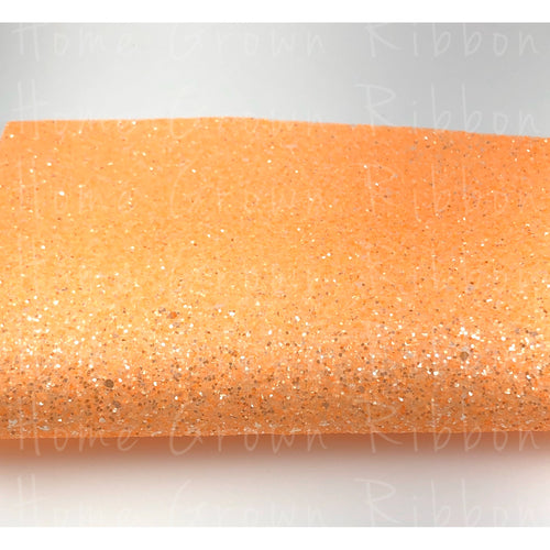 Chunky Glitter Sheet - Pastel Orange