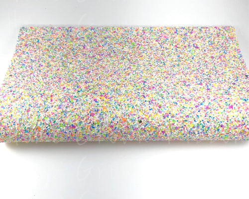 Confetti Chunky Glitter Sheet - Rainbow