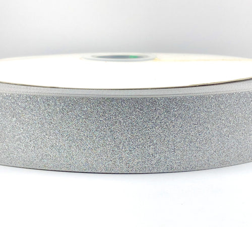 Silver Glitter Ribbon - 1.5 Inch