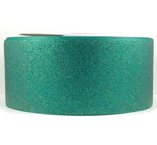 Hunter Green Glitter Ribbon - 3 Inch