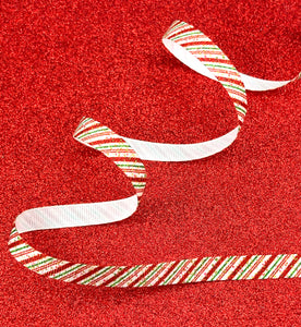 Candy Cane Stripes - 3/8" - 5/8" - 7/8" - 1.5" - 3"