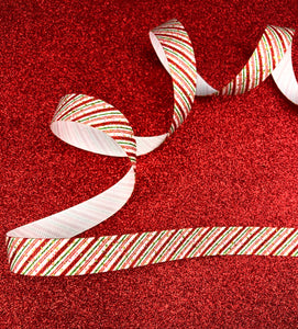 Candy Cane Stripes - 3/8" - 5/8" - 7/8" - 1.5" - 3"