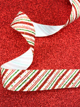 Load image into Gallery viewer, Candy Cane Stripes - 3/8&quot; - 5/8&quot; - 7/8&quot; - 1.5&quot; - 3&quot;