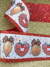 Load image into Gallery viewer, Christmas Ornaments Double Sided with Gold Glitter Sparkles - 5/8&quot; - 7/8&quot; - 1.5&quot; - 3&quot;