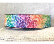 Load image into Gallery viewer, Paint Splatter USDR Grosgrain Ribbon - 5/8&quot; - 7/8&quot; - 1.5&quot; - 3&quot;