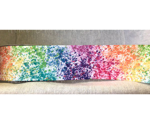 Paint Splatter USDR Grosgrain Ribbon - 5/8" - 7/8" - 1.5" - 3"