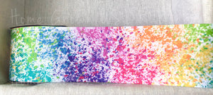 Paint Splatter USDR Grosgrain Ribbon - 5/8 Inch" - 7/8" - 1.5" - 3"