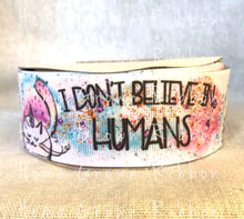 Load image into Gallery viewer, Sassy Collection - I Don&#39;t Believe in Humans Caticorn Double Sided Ribbon