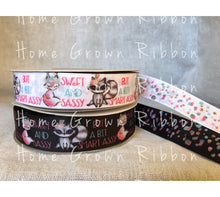 Load image into Gallery viewer, Sassy Collection - Sweet and Sassy 7/8&quot; &amp; 3&quot; Double Sided Ribbon