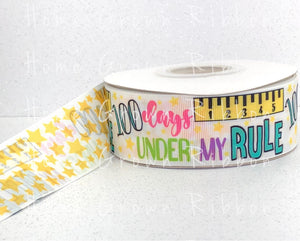 100 Days Under My Rule School Ribbon