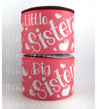 Load image into Gallery viewer, *Multiple Colors* Big and Little Sister Matching 3&quot; USDR Grosgrain Ribbon