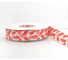 Load image into Gallery viewer, Bacon Double Sided Grosgrain Ribbon 7/8 Inch - 1.5 Inch - 3 Inch - Double Faced Heat Transfer