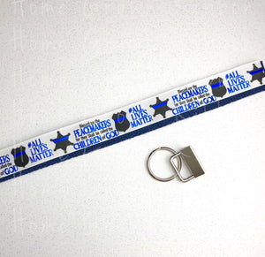 Police Officer Support - All Lives Matter Key Fob Kit - Multiple Colors Available