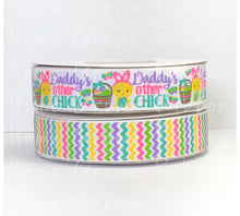 Load image into Gallery viewer, Daddy&#39;s Other Chick Coordinate Easter USDR 7/8&quot; Grosgrain Ribbon