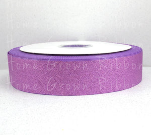 Light Purple Glitter Ribbon - 1.5" - 7/8" - 3/8"