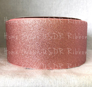 Rose Gold Glitter Ribbon