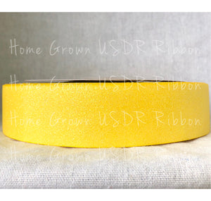 Yellow Glitter Ribbon 3" - 1.5" - 7/8"