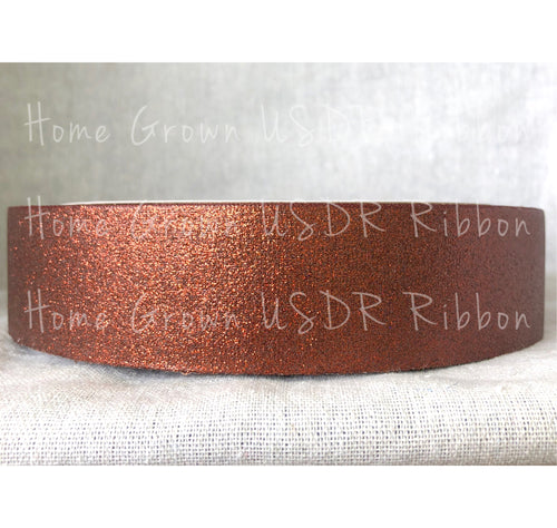 Brown Glitter Ribbon