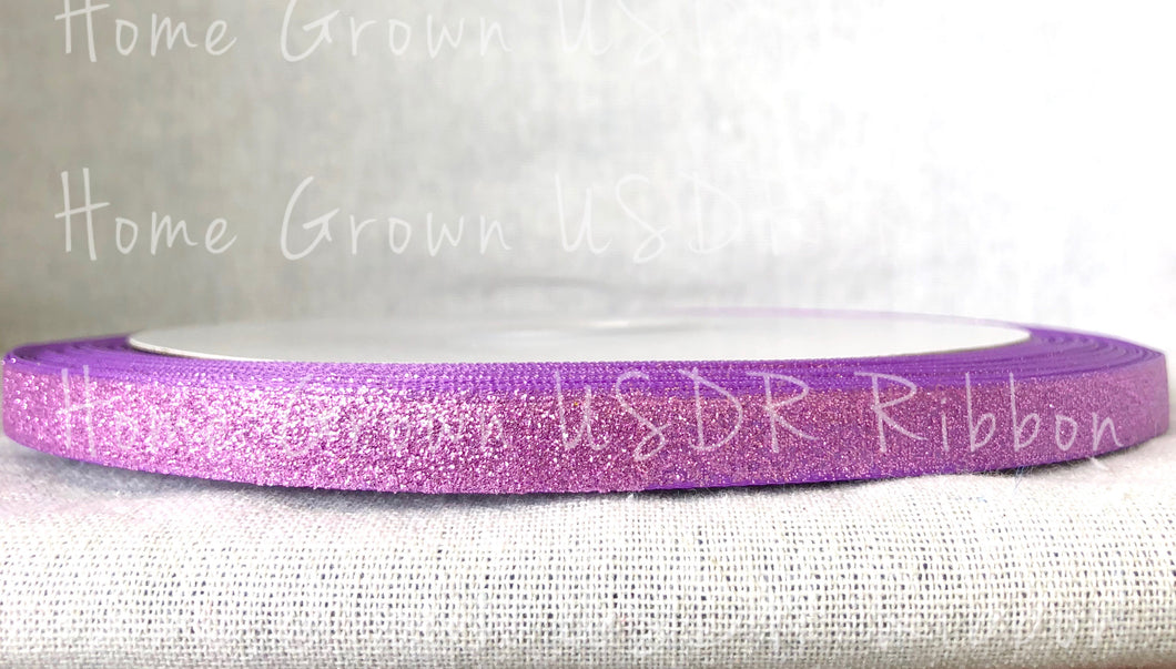 Light Purple Glitter Ribbon - 1.5