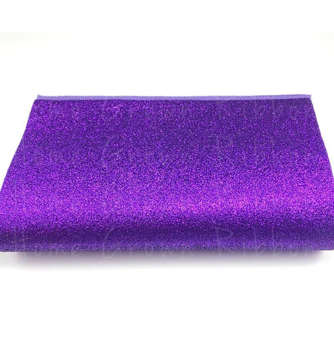 Purple Fine Glitter Faux Leather Sheet Size A4