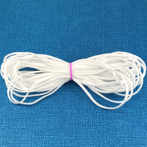 1/8 Inch (3mm) Elastic - Premium Nylon Spandex - For Face Mask Donations