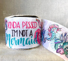 Load image into Gallery viewer, Sassy Collection - Not A Mermaid 7/8&quot;, 1.5&quot;, 3&quot; Double Sided Ribbon