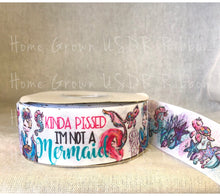 Load image into Gallery viewer, Sassy Collection - Not A Mermaid 7/8&quot;, 1.5&quot;, 3&quot; Double Sided Ribbon