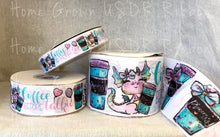 Load image into Gallery viewer, Sassy Collection - Coffee Before Talkie Double Sided Ribbon