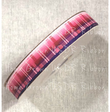 Load image into Gallery viewer, Valentine&#39;s Day Tartan on Pink &amp; Purple Ombre