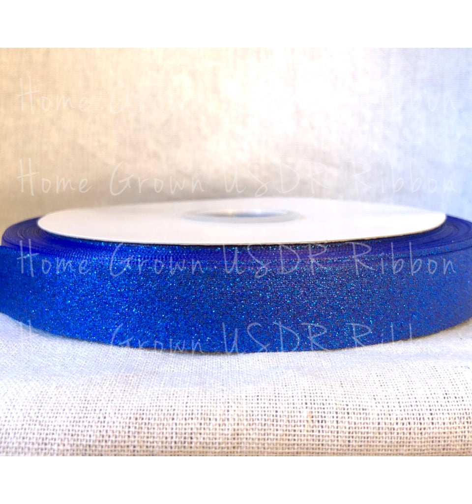 Royal Blue Glitter Ribbon