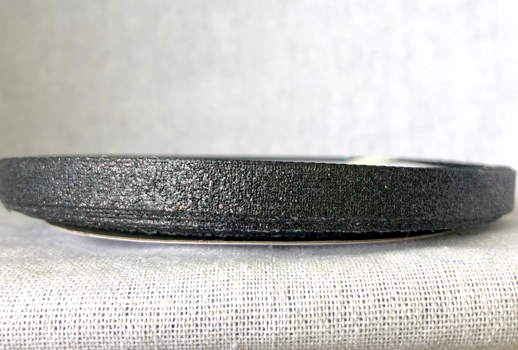 Black Glitter Ribbon - 1.5