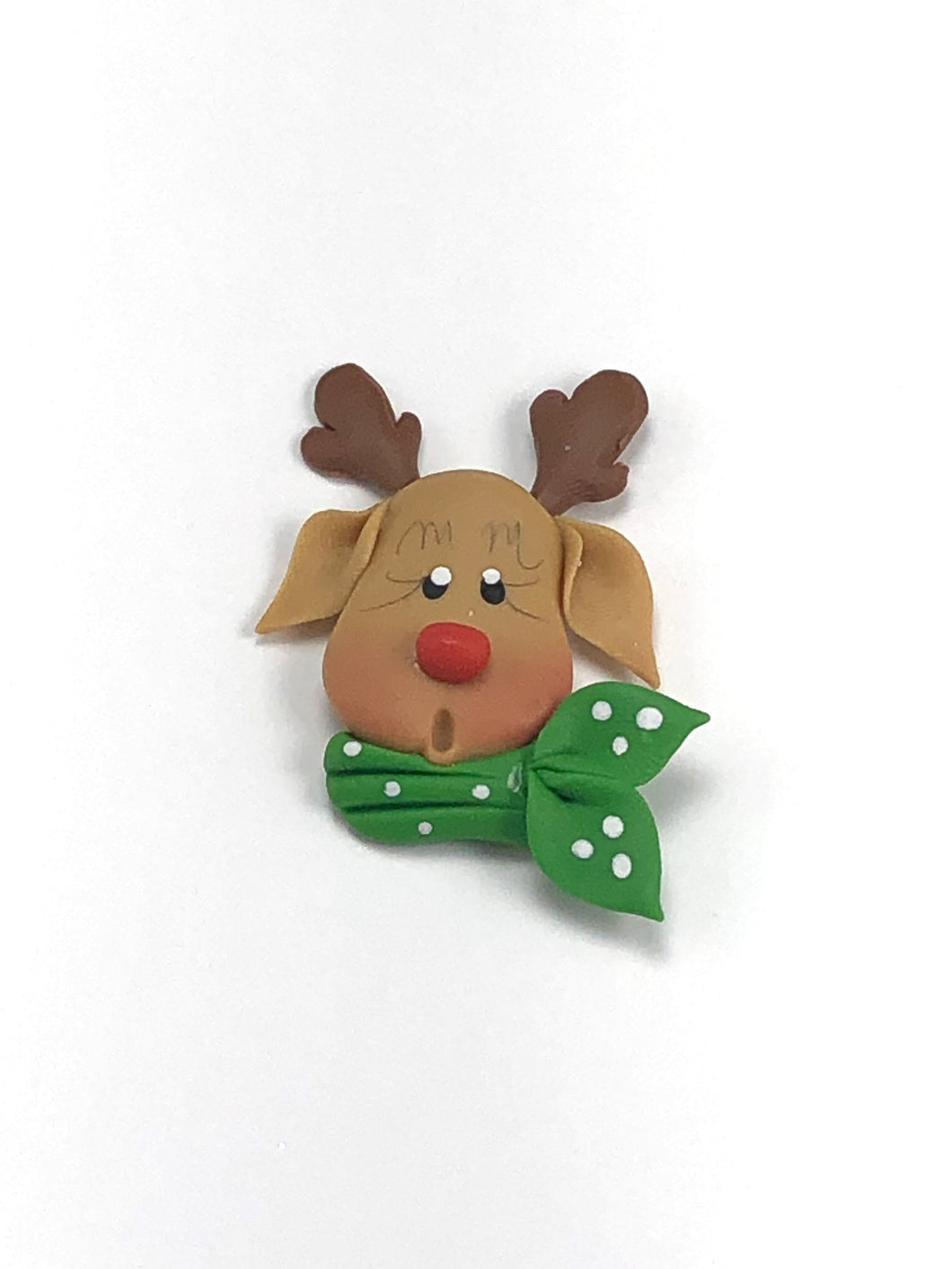 Reindeer Clay - Green Scarf