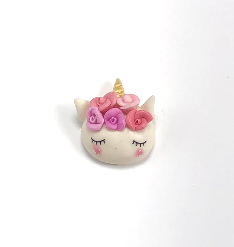 Unicorn with Flowers - Pink