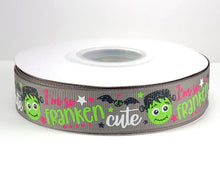 Load image into Gallery viewer, So Franken Cute USDR Halloween Ribbon - 7/8 Inch