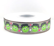 Load image into Gallery viewer, So Franken Cute USDR Halloween Ribbon - 7/8 Inch