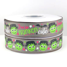 Load image into Gallery viewer, So Franken Cute USDR Halloween Ribbon - 7/8 Inch