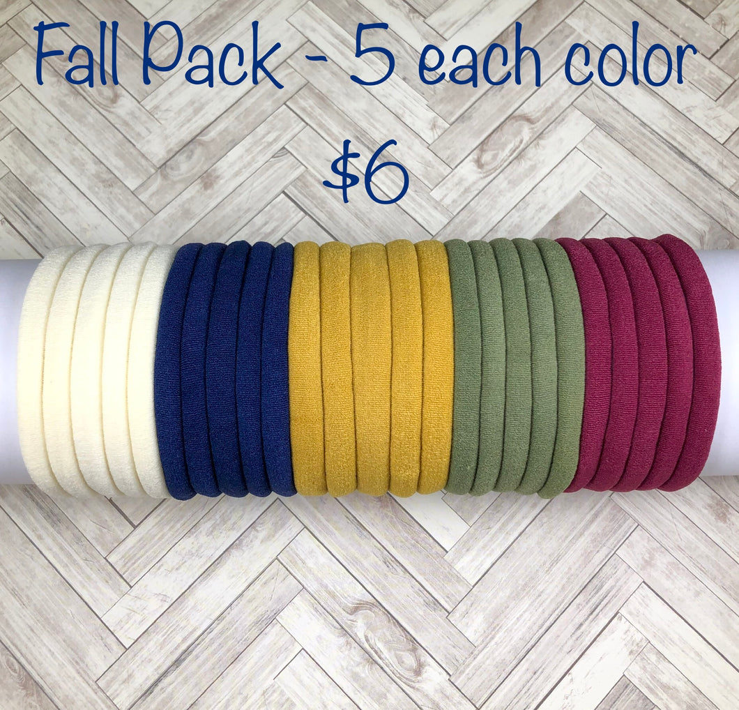 Nylon Headband - Fall Pack 25 pcs