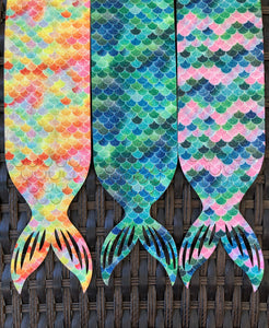 Mermaid Tail Cut Out - Glitter Scales