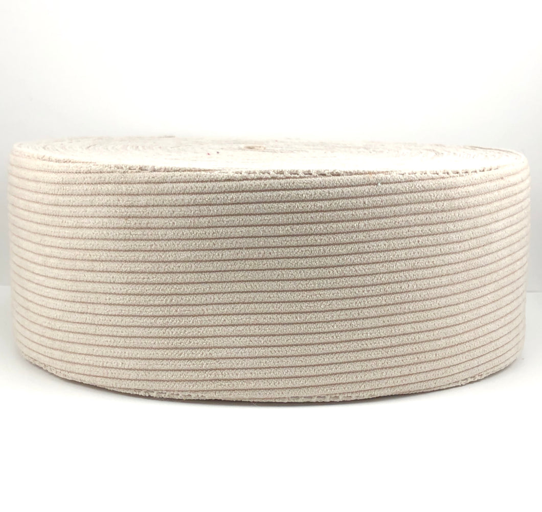 Cream Corduroy Ribbon - 3 Inch