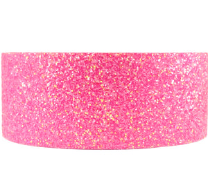 Hot Pink Chunky 3" Glitter Ribbon